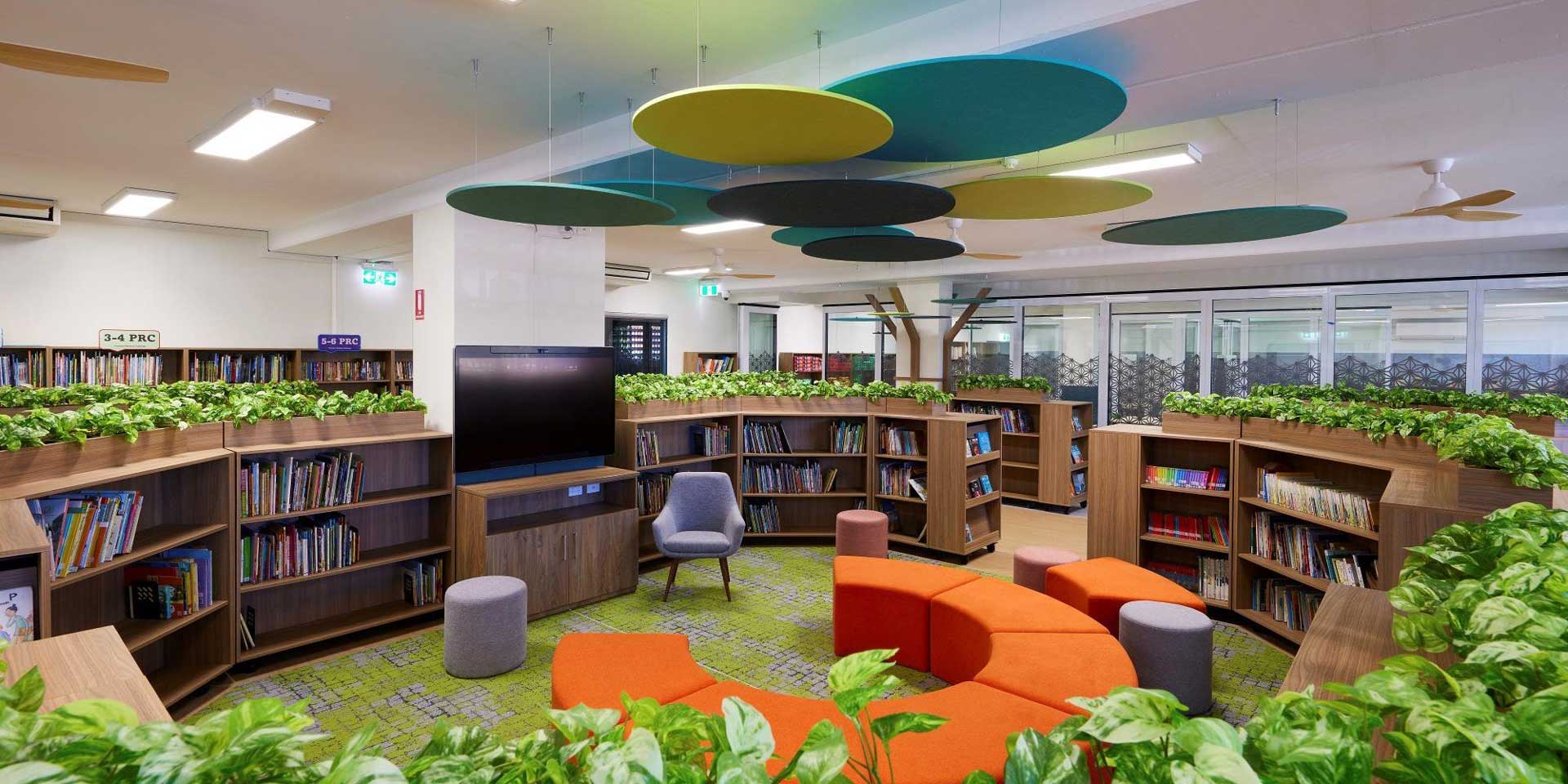 Interior design of school library